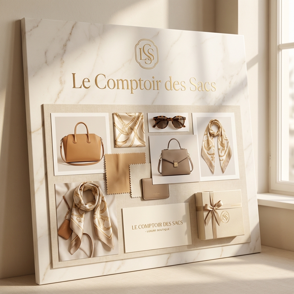 Sac de ville premium avec accessoires lifestyle